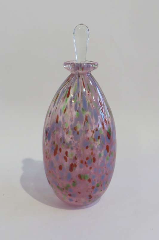 Pink and Blue Perfume Bottel