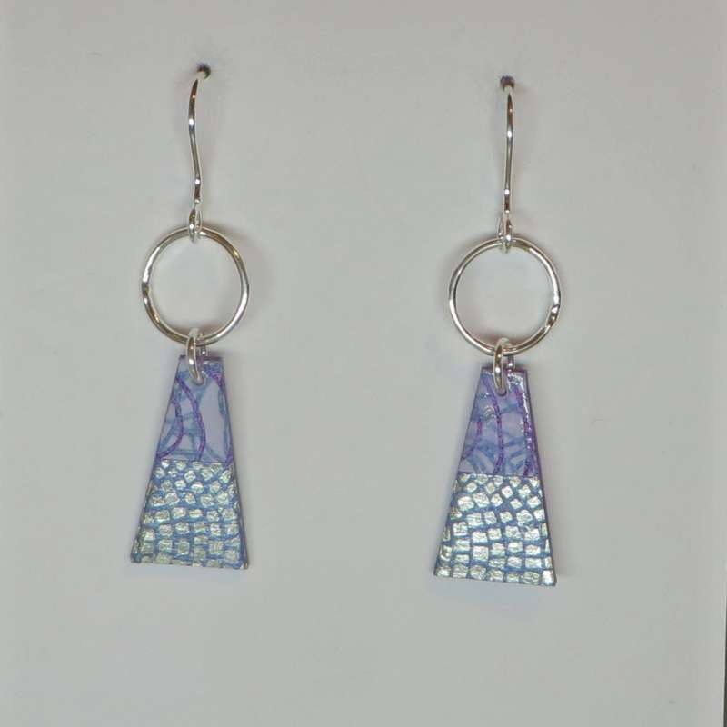 Trapeze earrings - lilac