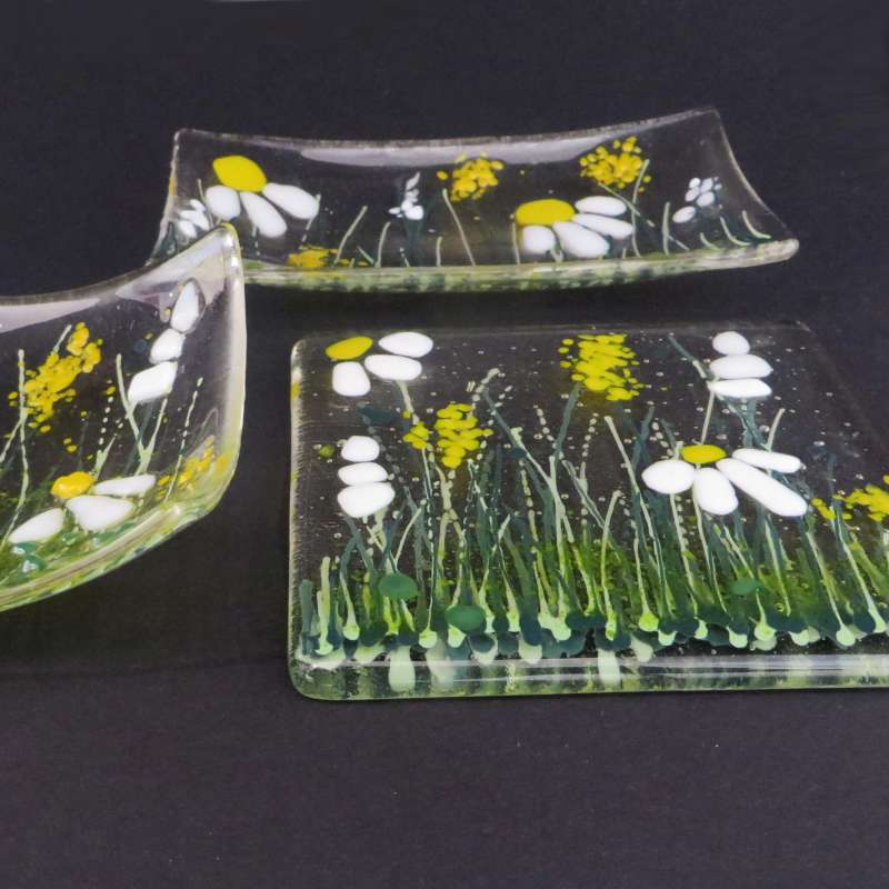 Glass Coasters, Trinket Dishes and Soap Dishes