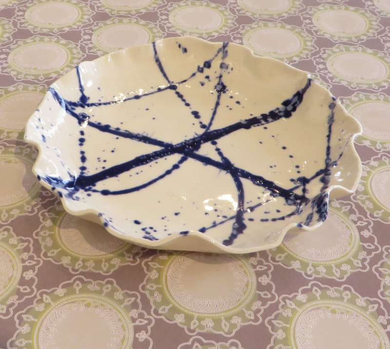 Blue and White Dish III