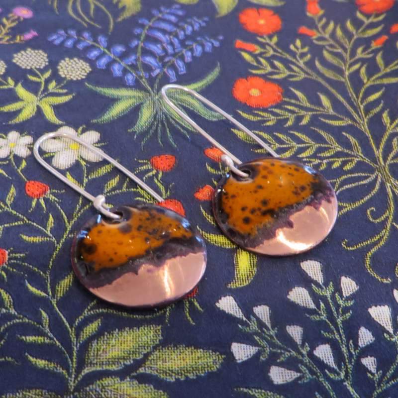 Copper Tip Earrings
