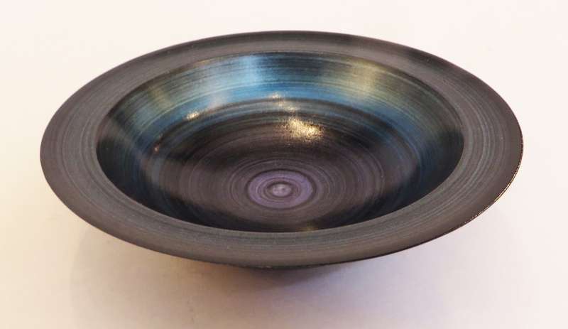Blue Iridescent Bowl I