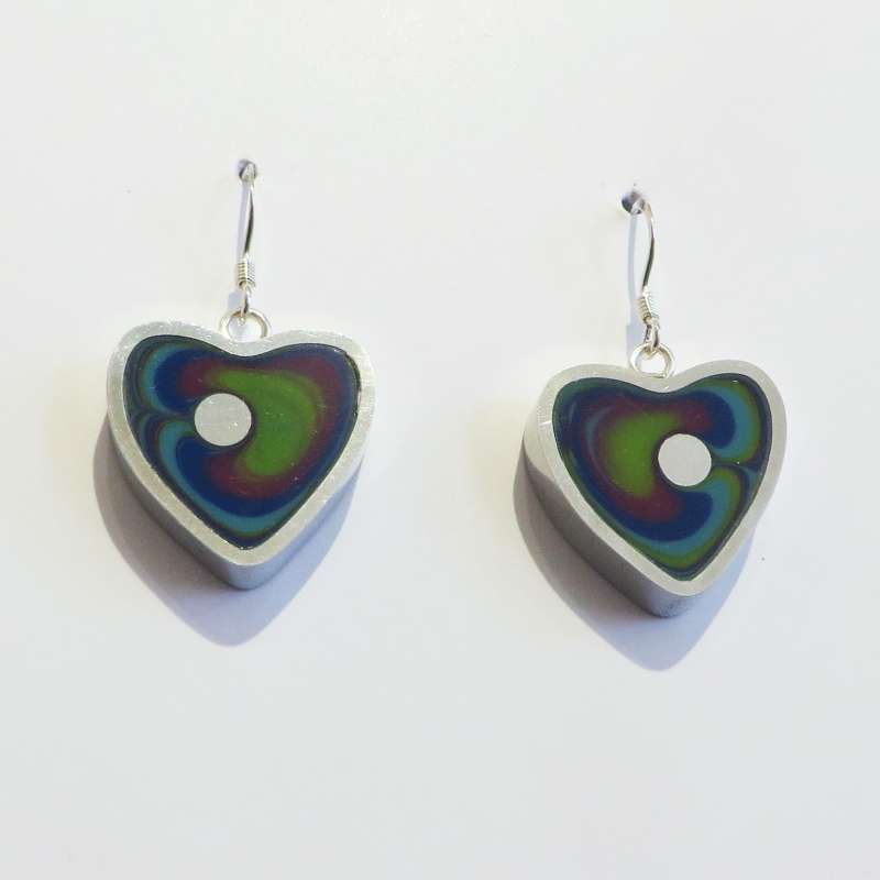 Heart Seascape Earrings