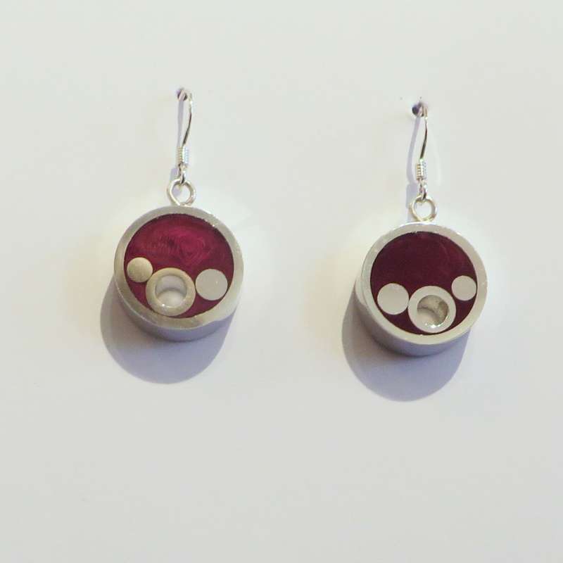 Round Heather Earrings