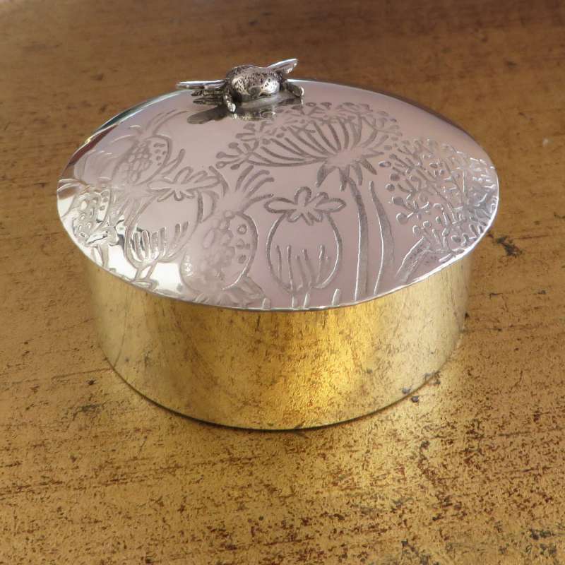 Small Lidded Bee Pot